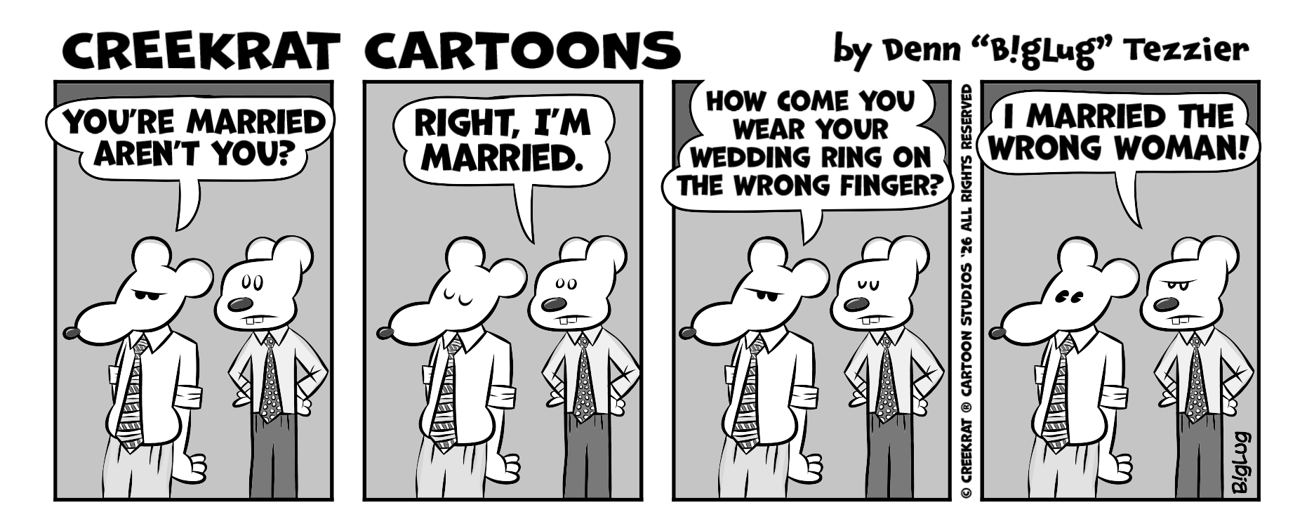 Creek Rat comic strip dated 2026-03-24 version A